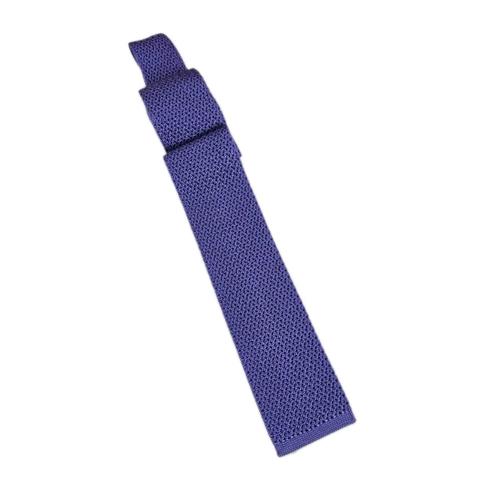 Tom Ford 100% Silk Knit Purple Neck Tie Made in Italy EXCELLENT COND